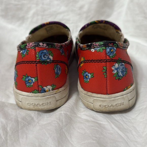 Women’s Coach Floral Parkside Tea Rose Slip-On Sneakers. Size 7 - Picture 7 of 11